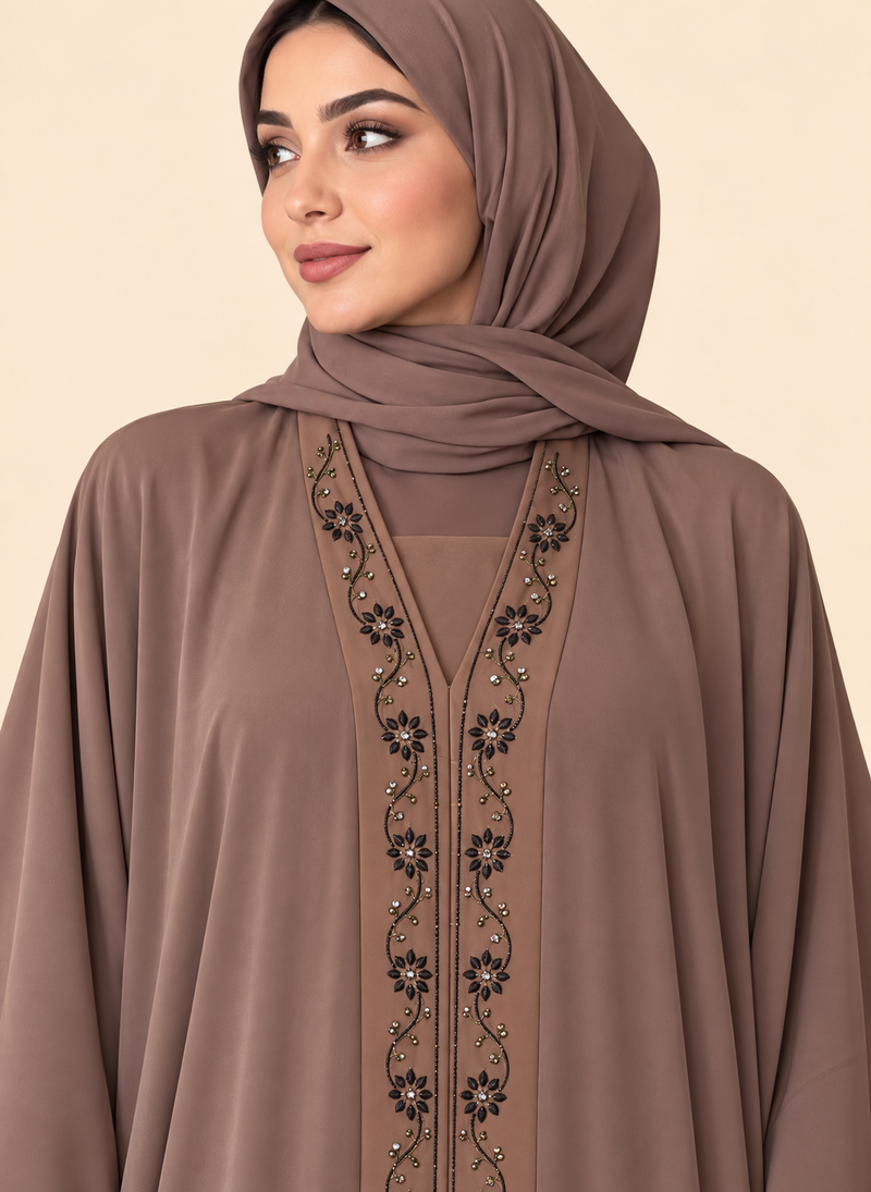 Taupe Floral