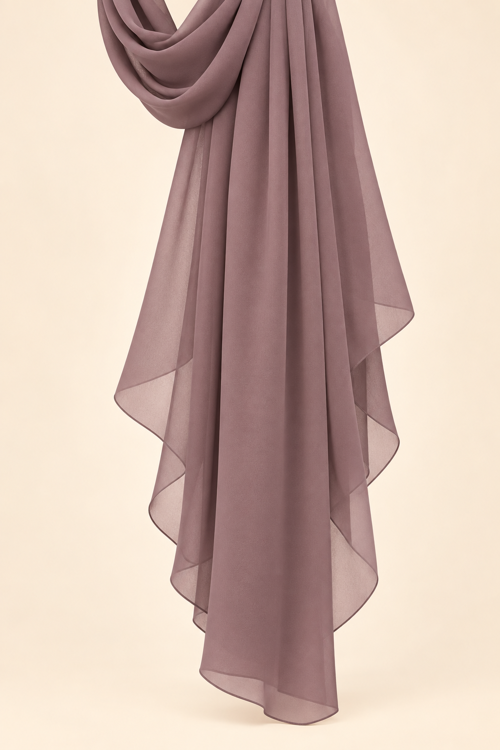 FAYRA Mauve Bow Embroidered Abaya