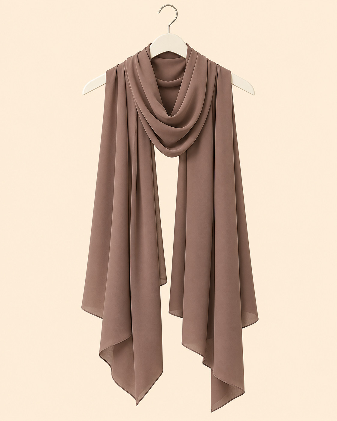 FAYRA Taupe Floral Embroidered Abaya