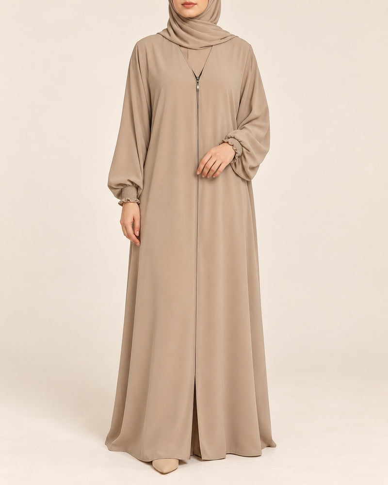 Taupe Zip