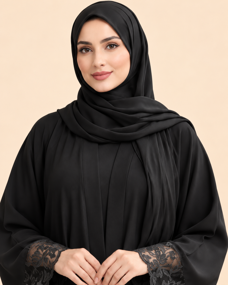 FAYRA Midnight Lace Abaya