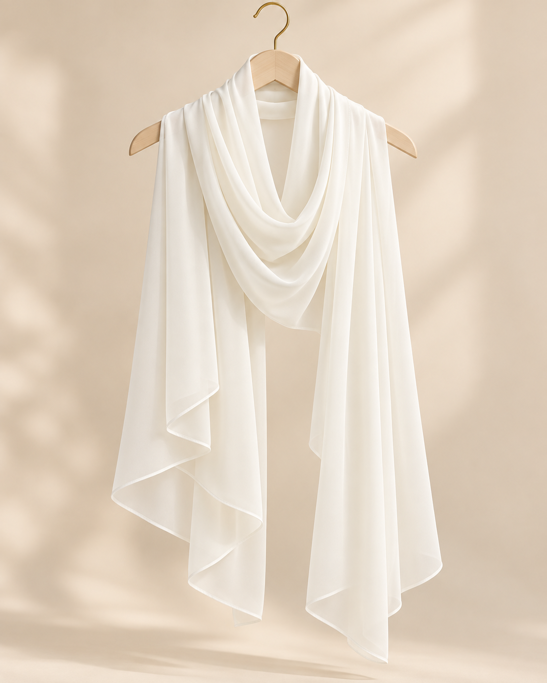 FAYRA Ivory Bead Button Abaya