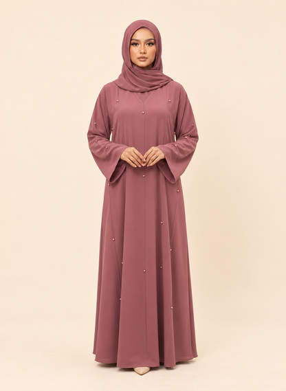 FAYRA Pearl Embellished Abaya