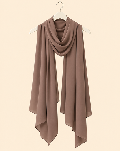 FAYRA Taupe Floral Embroidered Abaya