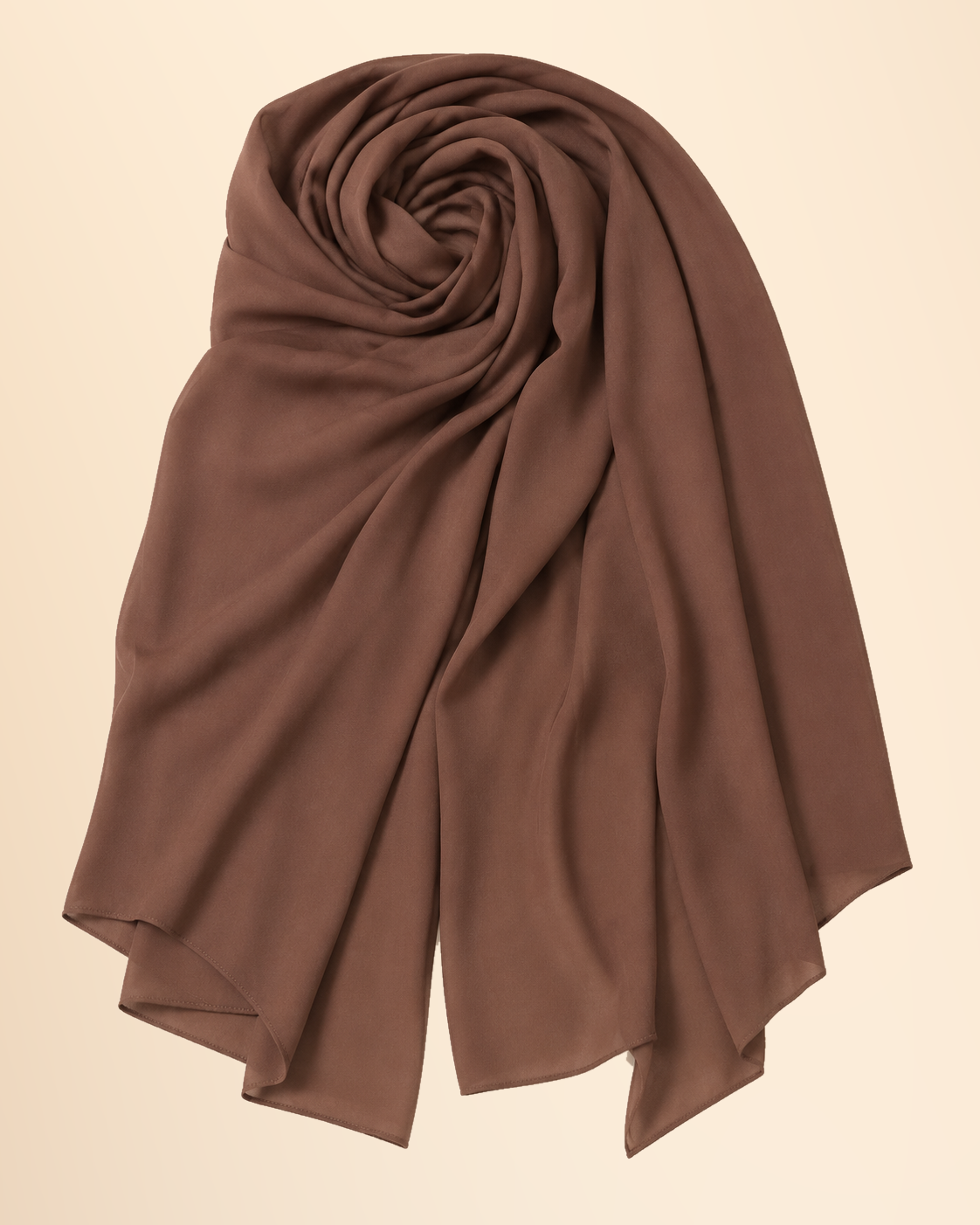 FAYRA Amani Mocha Brown Floral Detail Abaya