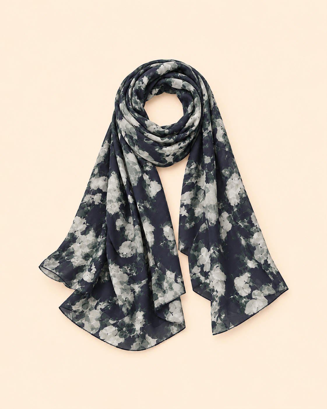 FAYRA Midnight Garden Floral Abaya