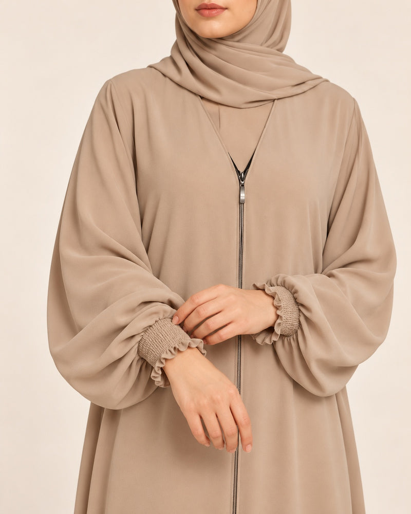 Taupe Zip