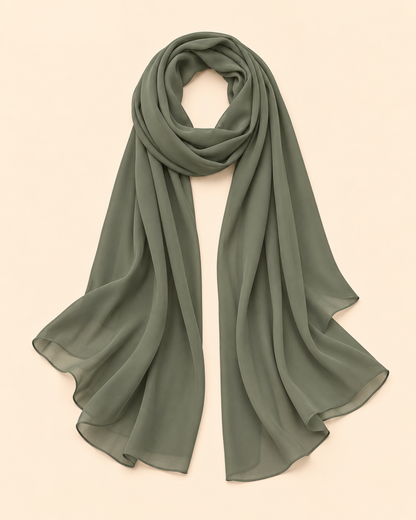 FAYRA Olive Petal Handwork Abaya