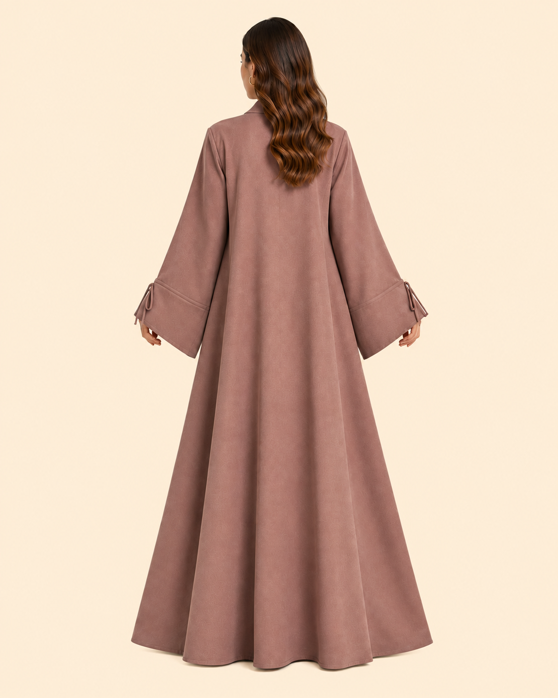 FAYRA Mocha Bow-Tie Abaya