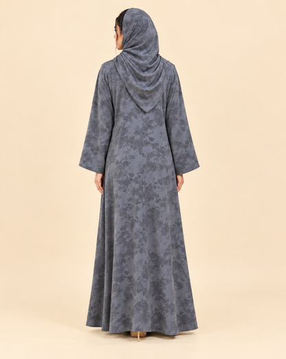 FAYRA Slate Blossom Abaya