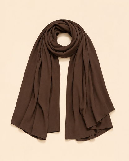 FAYRA Cocoa Bloom Floral Abaya