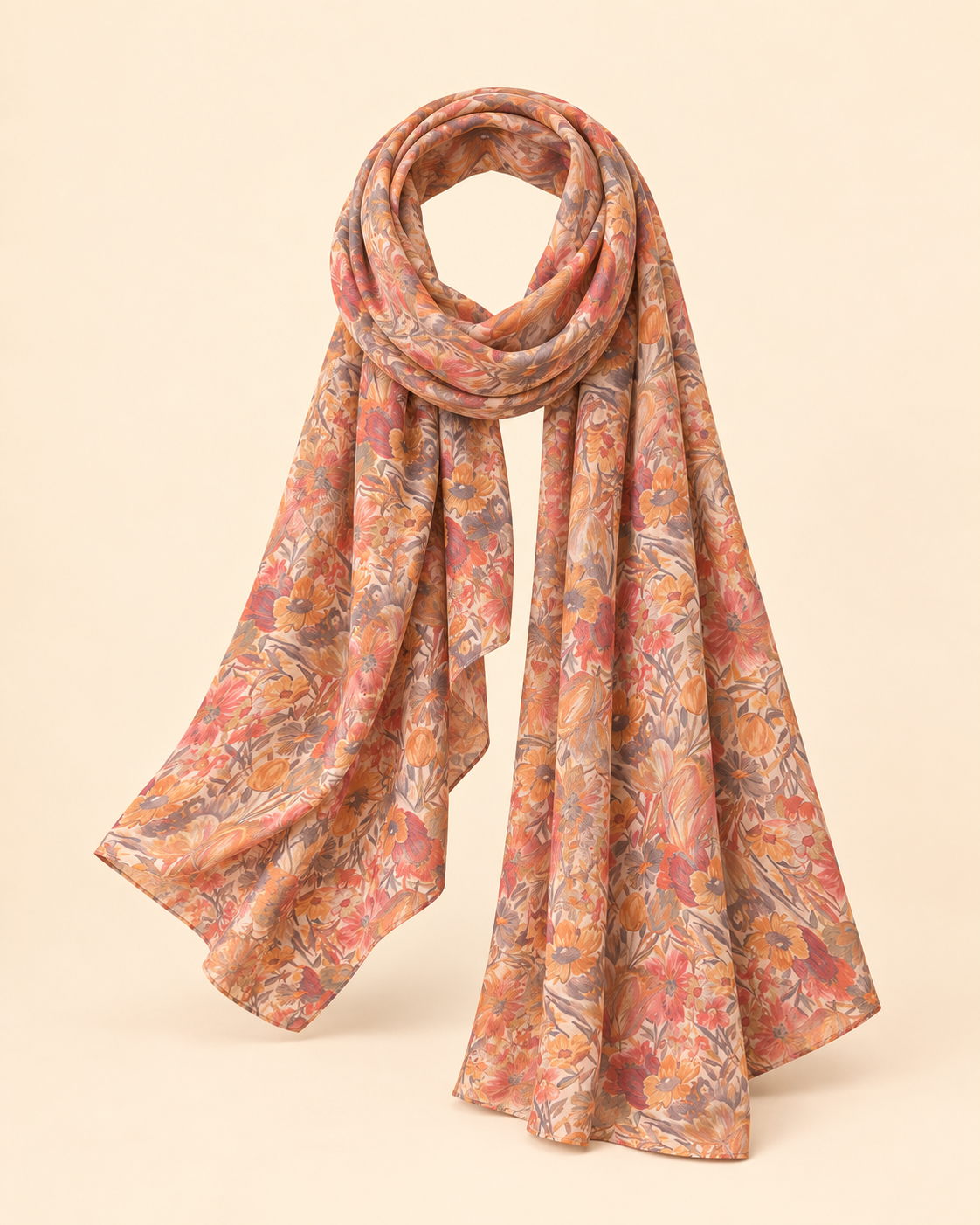 FAYRA Autumn Bloom Floral Abaya