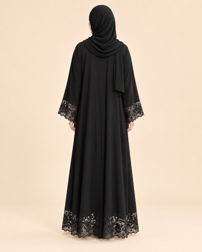 FAYRA Midnight Lace Abaya