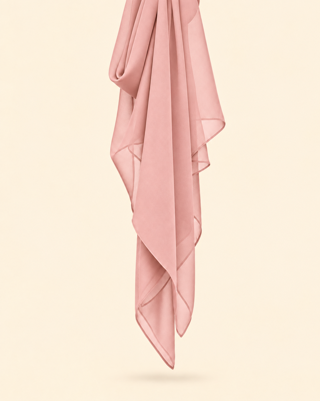FAYRA Blush Bloom Pleated Abaya