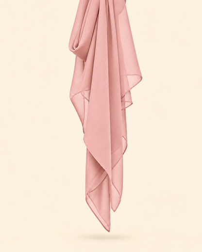 FAYRA Blush Bloom Pleated Abaya