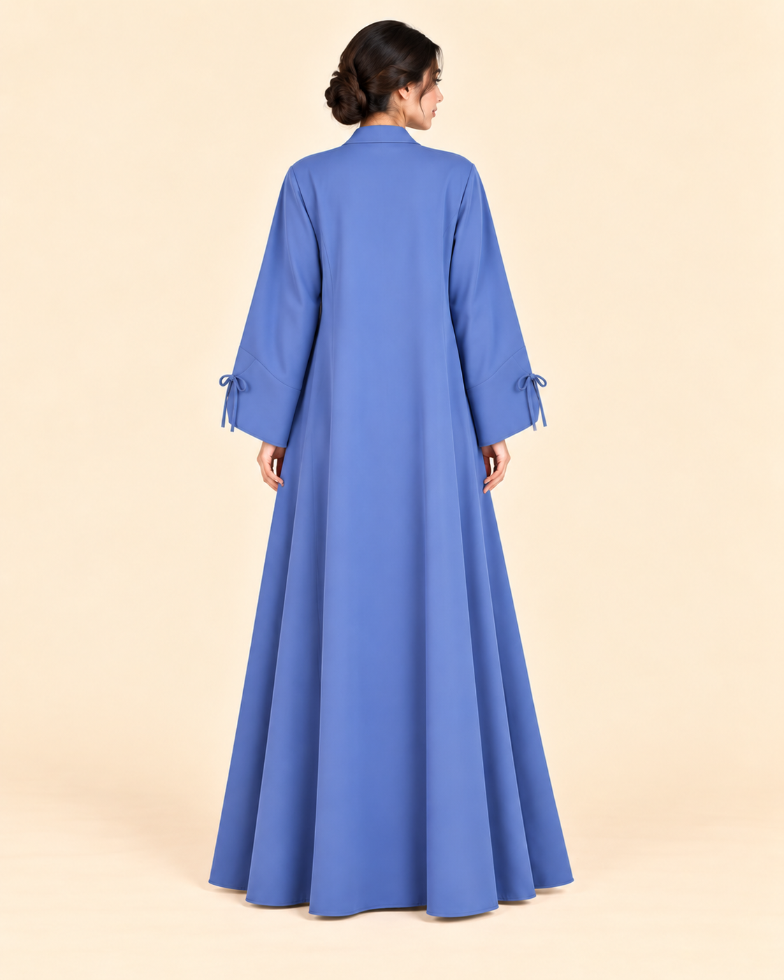 FAYRA Periwinkle Bow-Tie Abaya