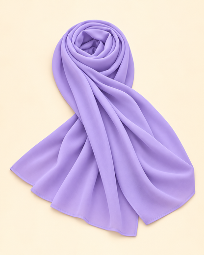 FAYRA Lavender Lace Party Wear Abaya